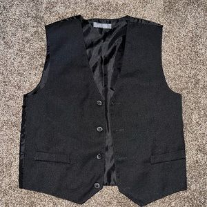 Boys black vest size 10